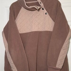 Abercrombie & Fitch Tan Fleece Pullover